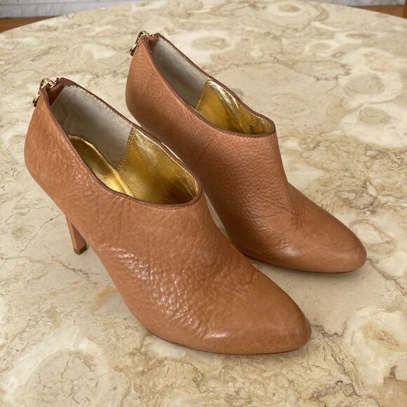 Coach Unna Leather Stiletto Heel Booties - Picture 2 of 12